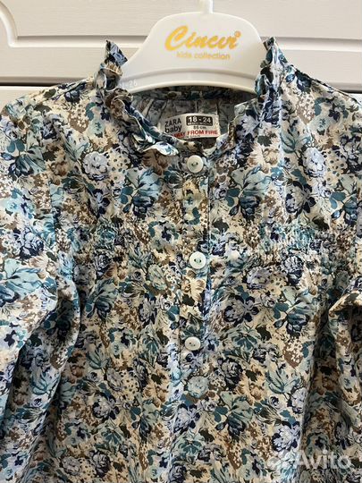 Рубашка блузка для девочки Zara 86