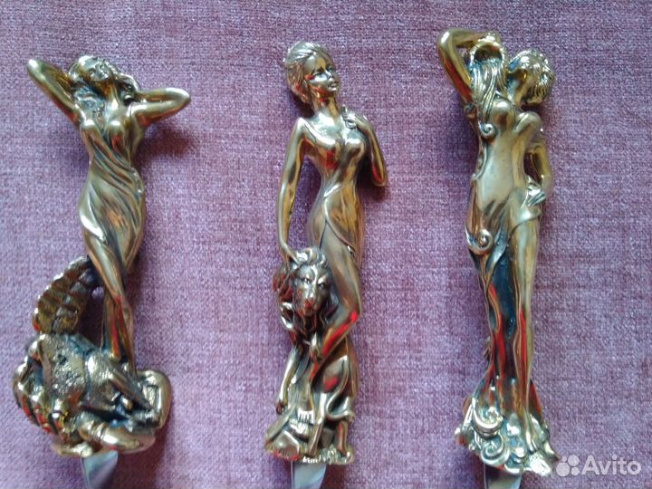 Бронзовые шампуры (набор) Знаки зодиака и Дамы