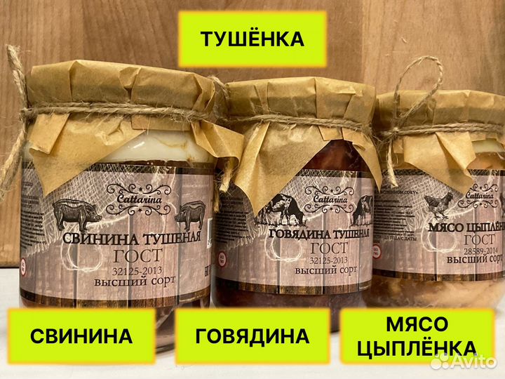 Тушенка свинина