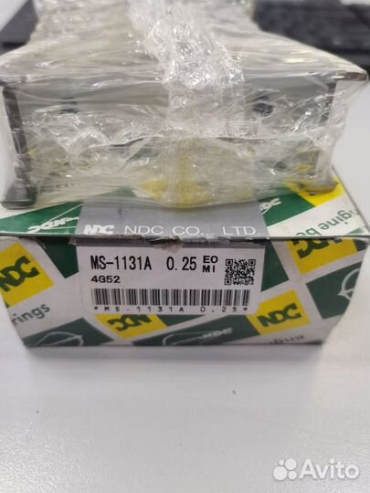 Вкладыши коренные к-т 0,25 pajero/delica/L200 4G52