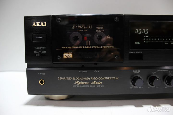 Akai GX-75 Трехголовая кассетная дека Japan