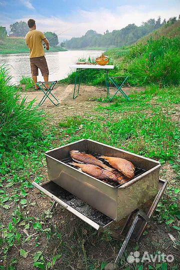 Коптильня горячего копчения Коптилка