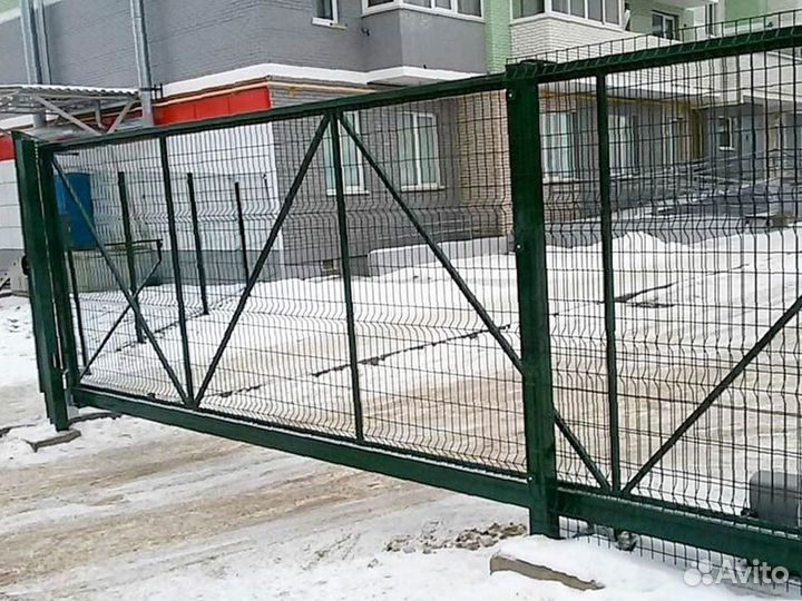Откатные ворота механика