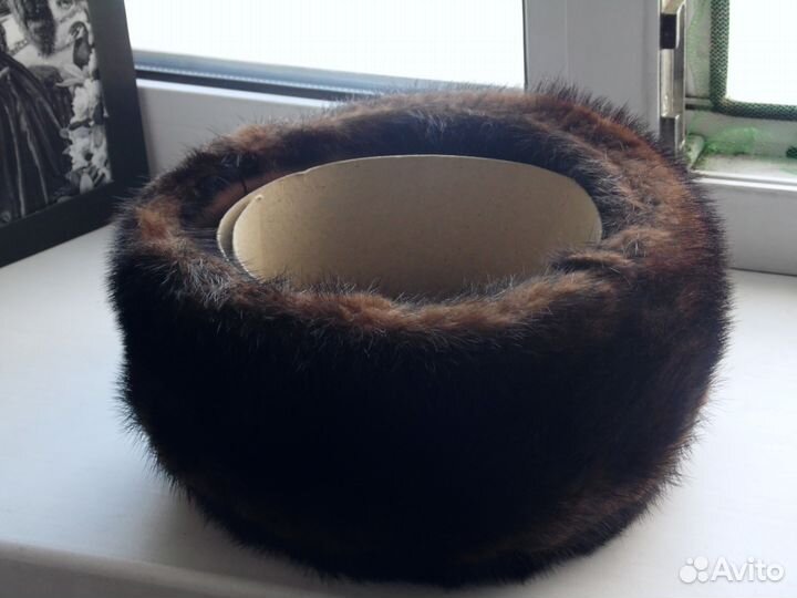 Меховая женская шапка из норки, новая