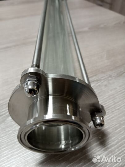 Царга стеклянная 50см, кламп 1,5 дюйма