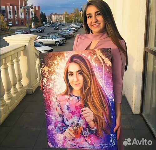 Портрет на холсте (индивидуально)