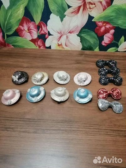 Ободки для волос, заколки, завязки