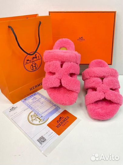 Тапочки Hermes женские