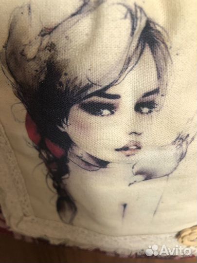 Милая текстильная сумка сумочка