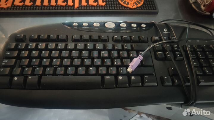 Мультимедиа клавиатура Logitech ps/2