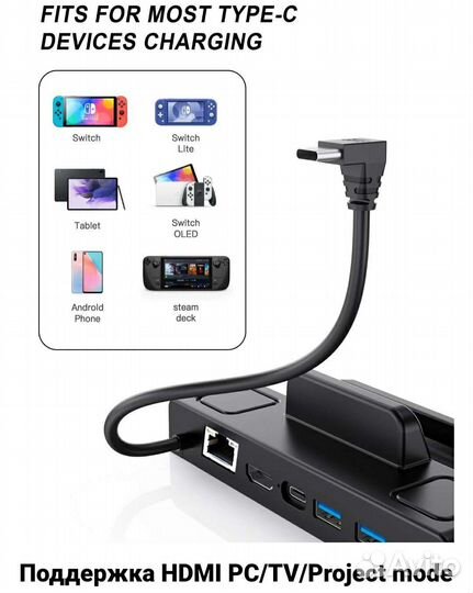 Док станция для steam deck 6in1