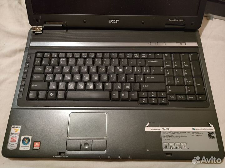 Ноутбук Acer travelmate 7520g 17 дюймов
