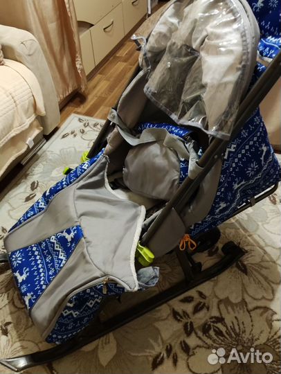 Детские санки коляска бу