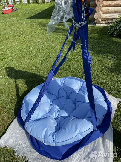 Подвесное кресло качели с подушкой