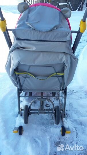 Детские зимние санки на колесиках