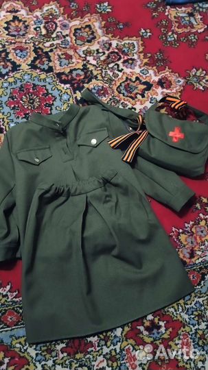 Детский военный костюм для девочки