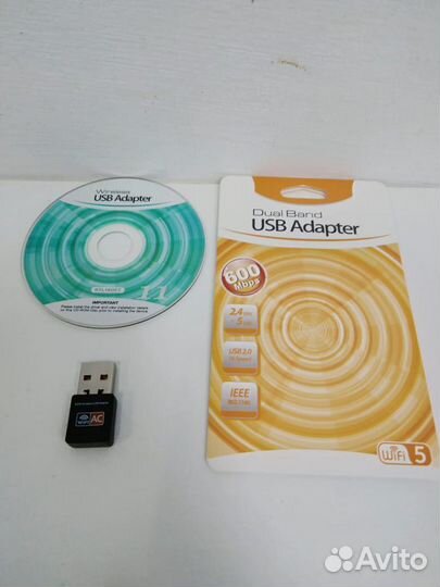 Usb wi fi приемник для пк адаптер 600Mbps 5G 2.4G