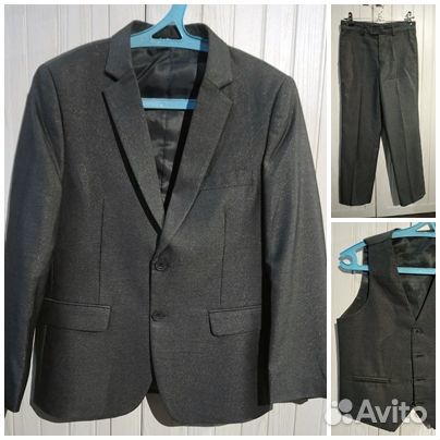 Костюм-тройка Rodeng серый