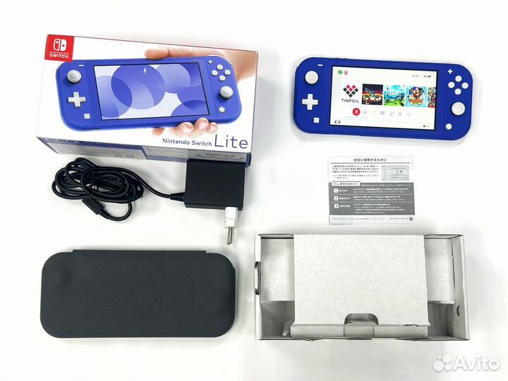 Nintendo Switch Lite Синий Шитый(32+256Gb) Б\У