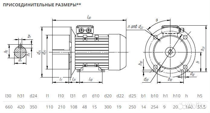 Электродвигатель аир 160М6 (15кВт-1000об) новый