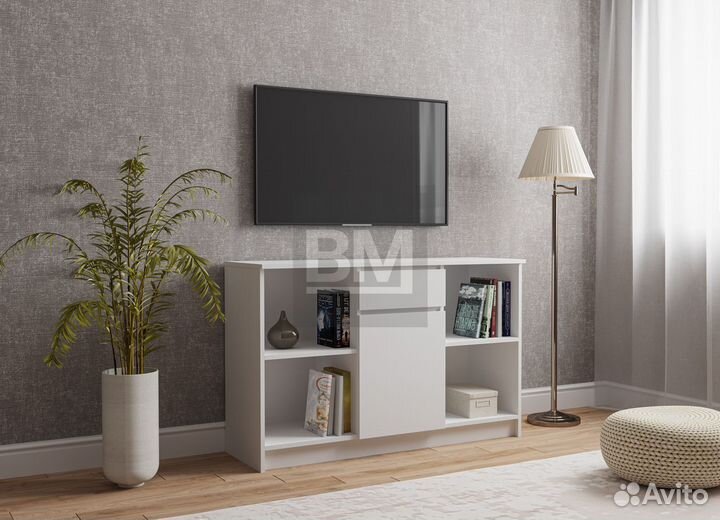 Тумба под тв белая, в наличии