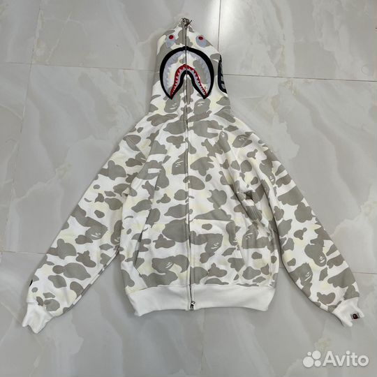 Bape shark zip hoodie