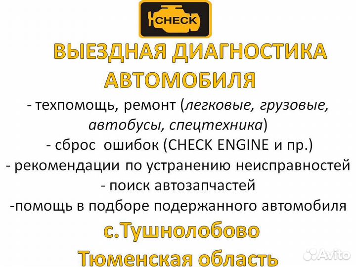 Автодиагностика выездная