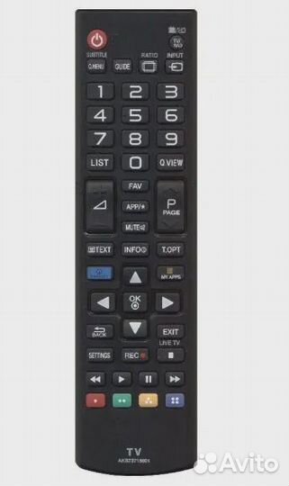 Пульт для телевизоров LG универсальный AKB73715601