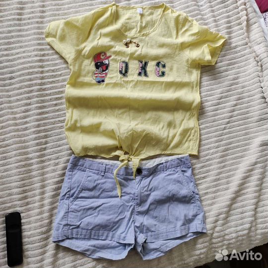 Шорты с кофточкой р.44