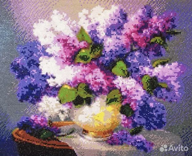 Сборка картин алмазной мозаикой