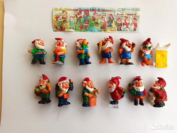 Серии Киндер 90х (Гномы, Привидения, Дино)