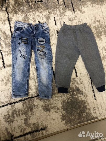 Джинсы и спортивные штаны для мальчика