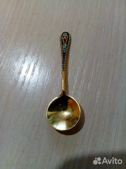 Ложка для соли, серебро СССР