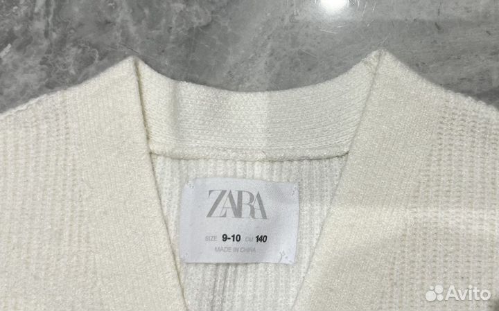 Кофта / кардиган белый на рост 136 -140 Zara