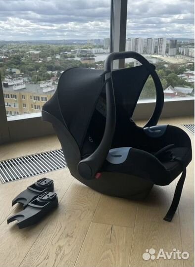 Люлька anex с переходниками на коляску