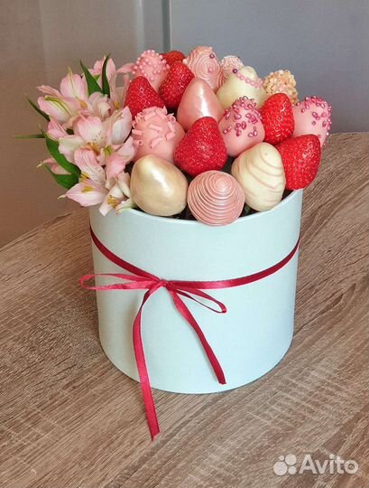 Клубничный букет,Клубника в шоколаде