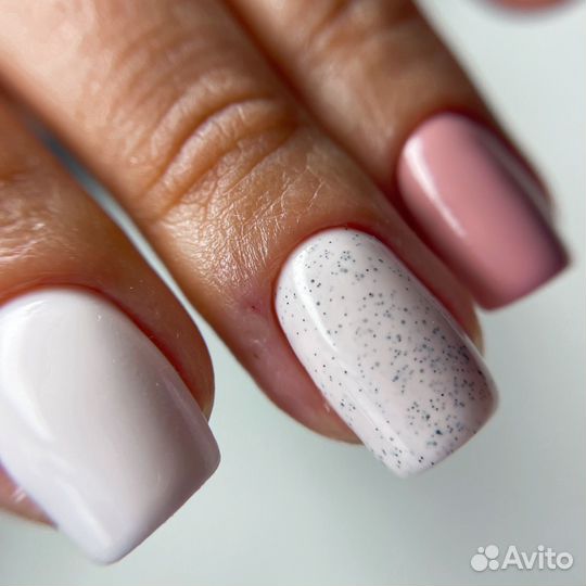 Маникюр Гель-лак Укрепление гелем