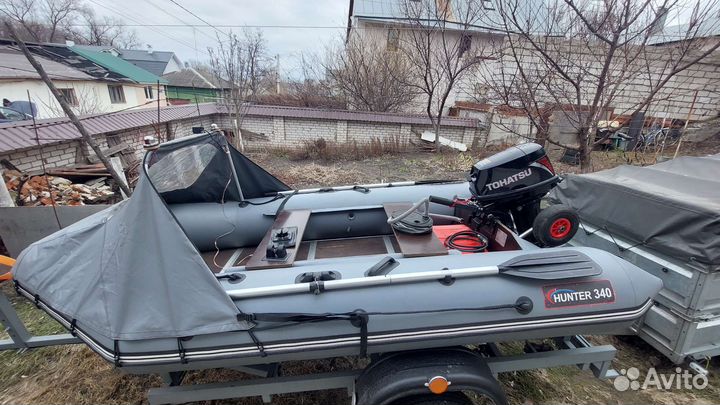 Tohatsu 9.9 + лодка пвх Хантер 340