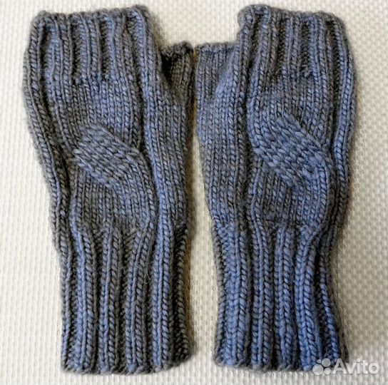 Митенки вязаные ручная работа
