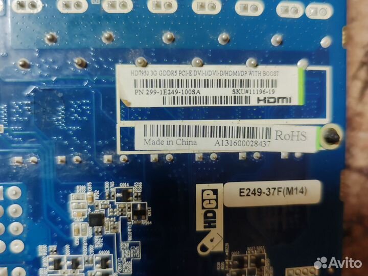 Видеокарта sapphire Radeon HD7950 3GB