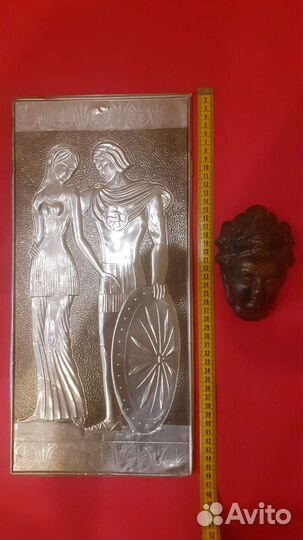 Чеканка панно СССР и маска декор СССР