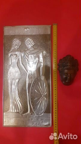 Чеканка панно СССР и маска декор СССР