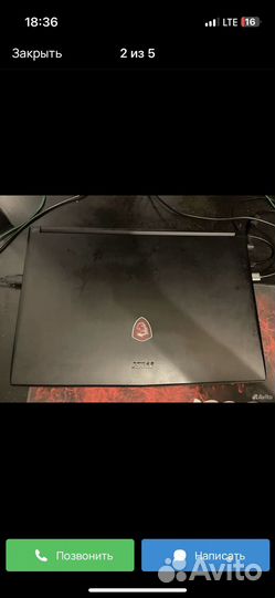 Ноутбук MSI Gl62m 7RDX