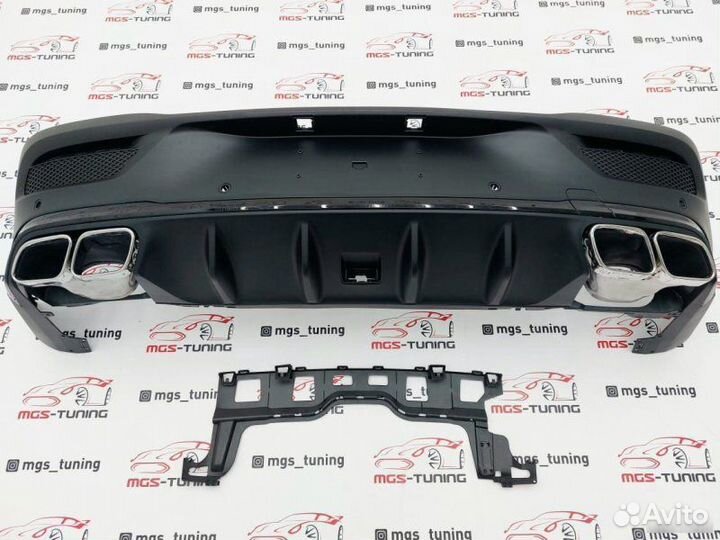 Диффузор с хром насадками 63 AMG GLE-Coupe C167