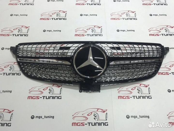 Решетка GLE W166 Diamond Black (Дистроник)