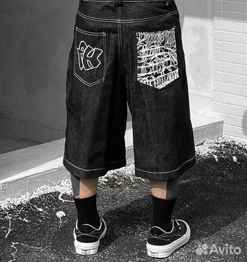 Джинсовые Шорты Длинные Jnco type