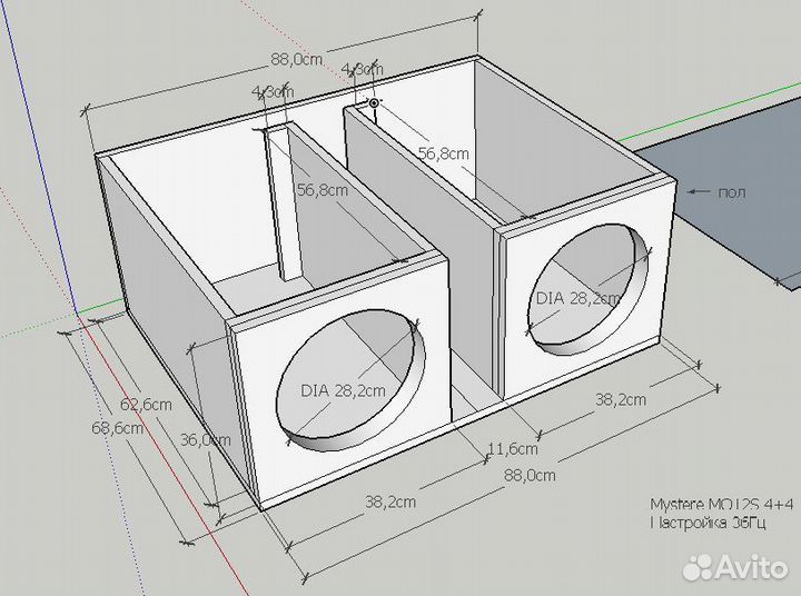 Изготовление коробов для сабвуферов