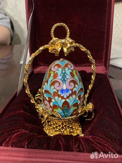 Яйцо пасхальное в корзинке