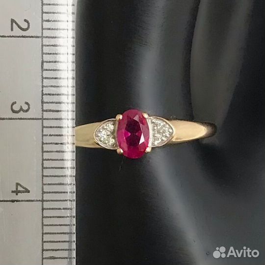 Кольцо золото 585 пробы размер 18,7 №063436