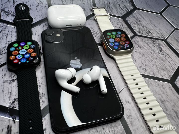 Apple watch 9 + Airpods Pro 2 (Комплект)